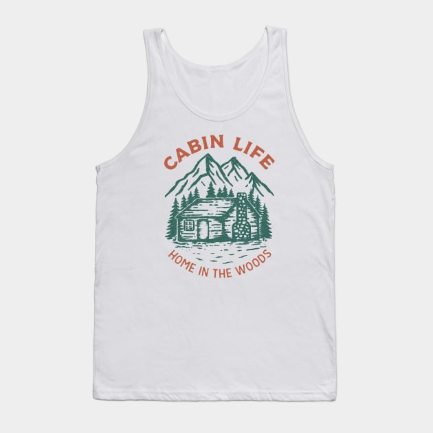 Cabin Life Tank Top by SommersethArt